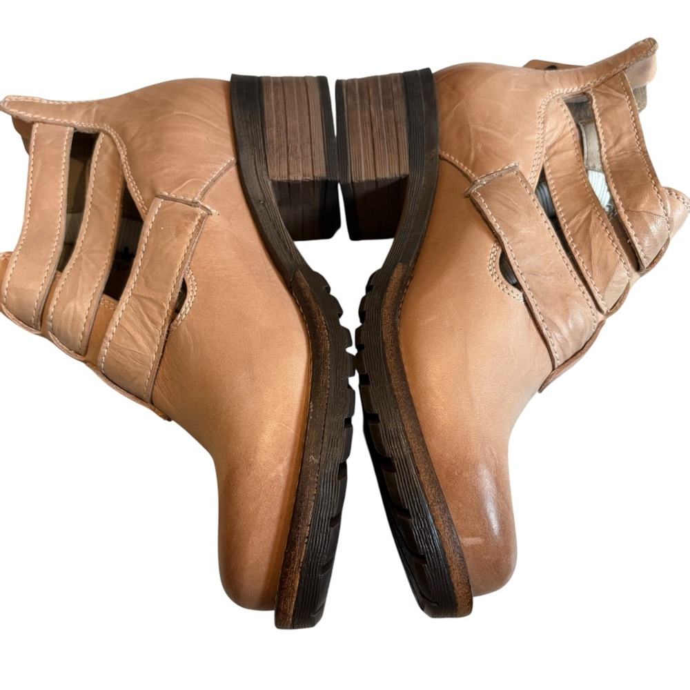 Dromedaris Kelsy Short Summer Leather Boot in Taupe Pearl, Sz 36 - Picture 6 of 14